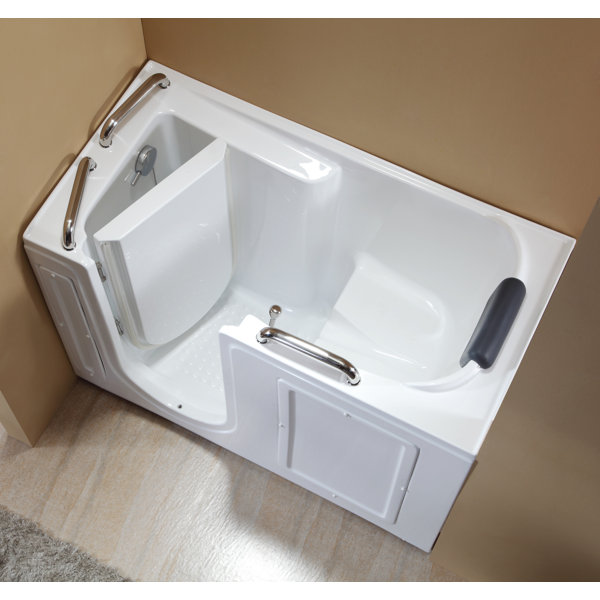 Empava 53“ x 40" WalkIn Soaking Bathtub Wayfair